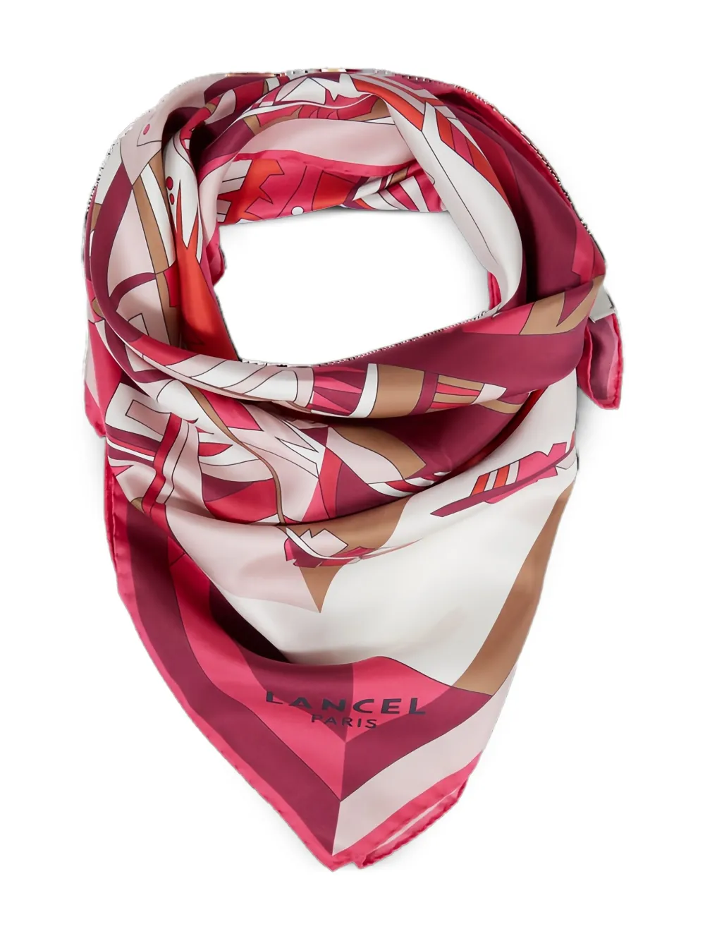 Lancel Arabesque zijden sjaal - Roze