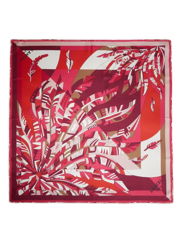 Lancel Arabesque silk scarf
