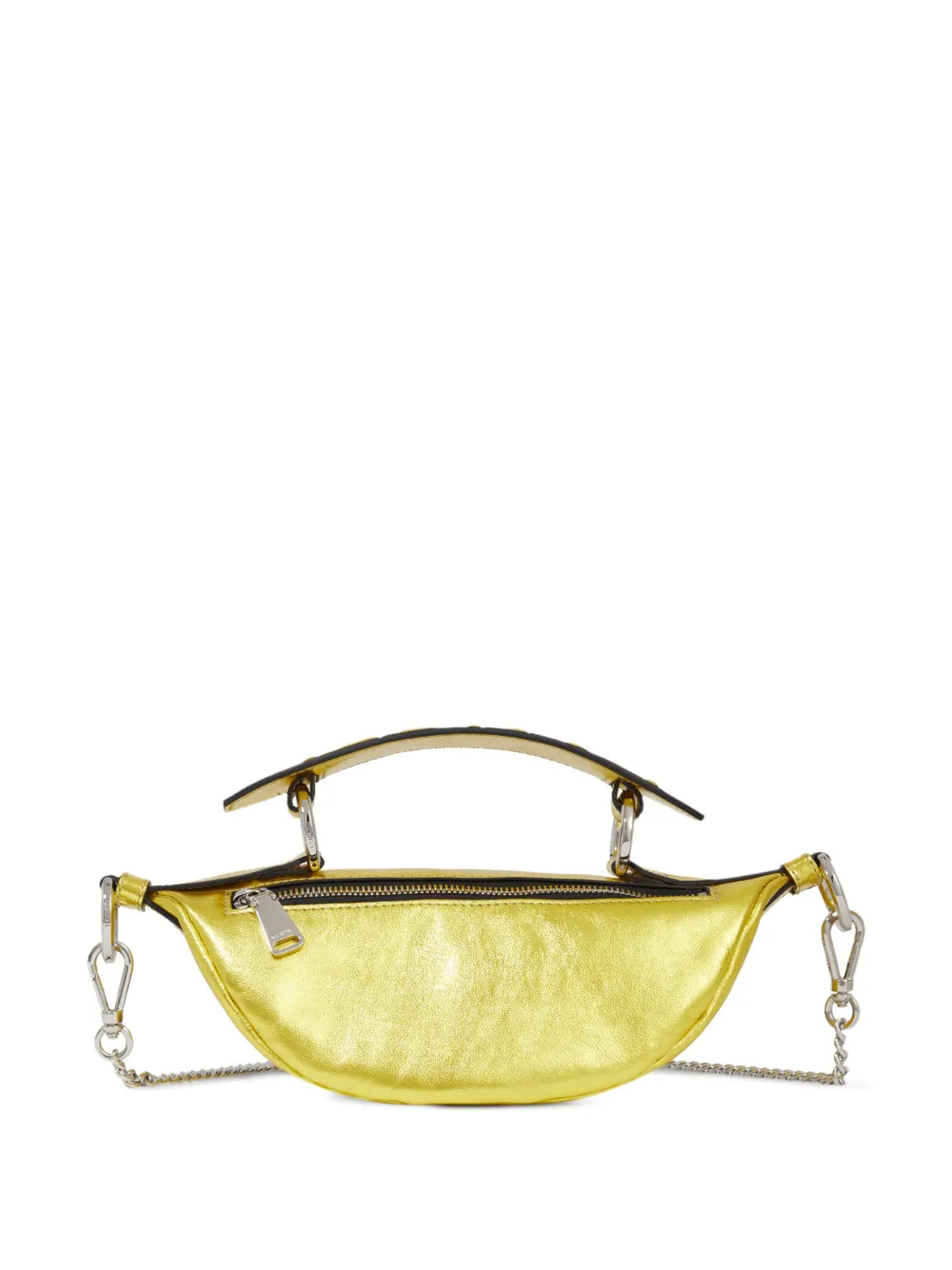 Lancel Origami leren kleine crossbodytas - Geel