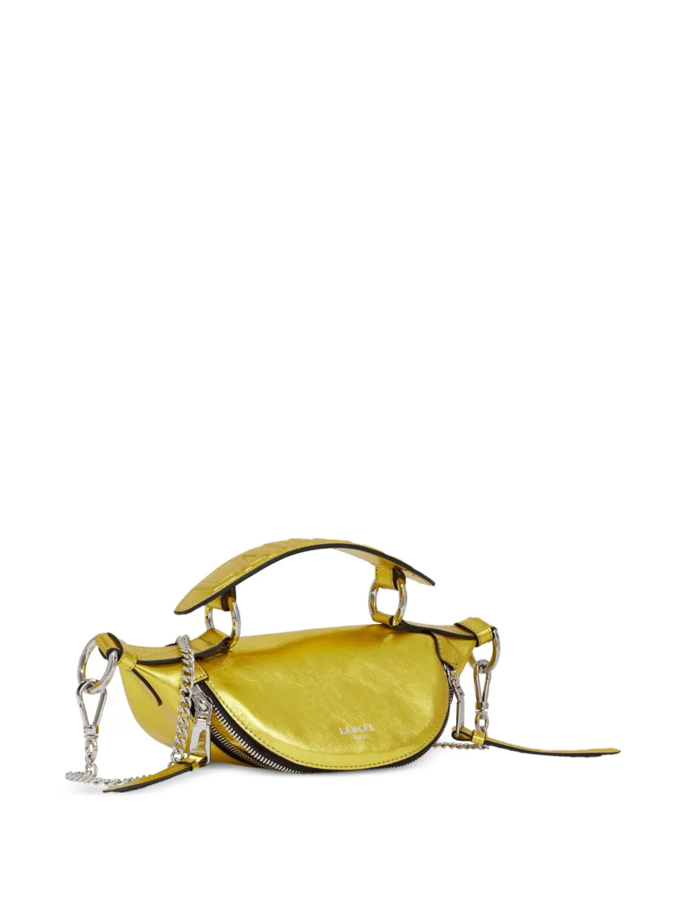 Lancel Origami leren kleine crossbodytas Geel