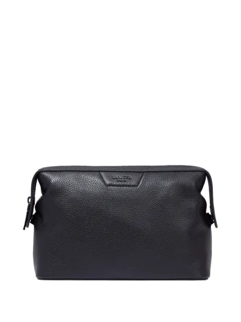 Lancel Côme leather zip-top wash bag
