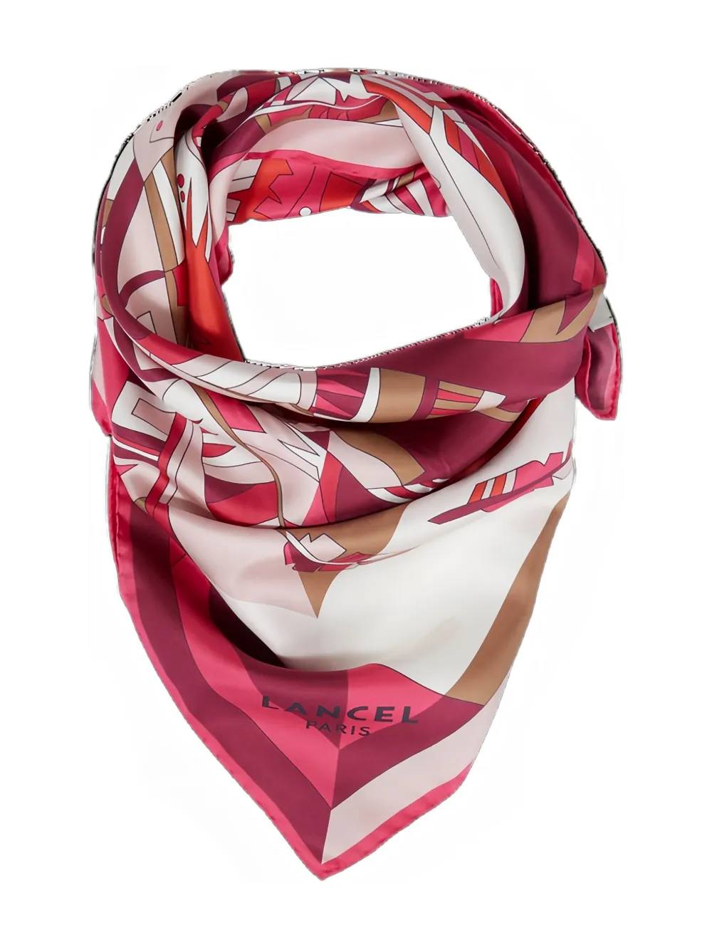 Lancel Arabesque zijden sjaal - Roze