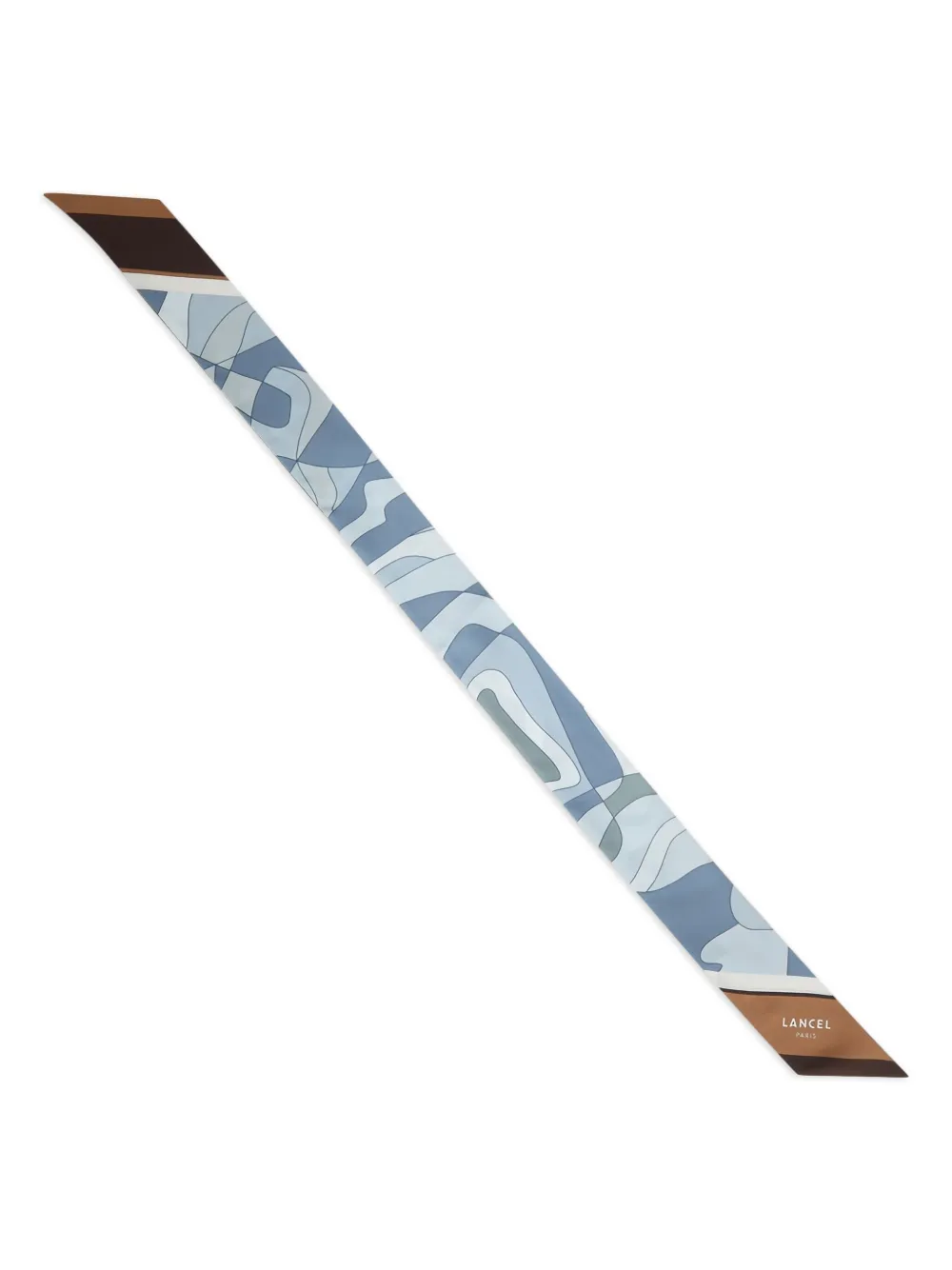 Lancel Sjaal met print - Blauw