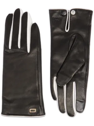 Bally ロゴプレート レザー手袋 | ブラック | FARFETCH JP