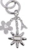 Lancel Champ de Mars logo-engraved keyring - Silver