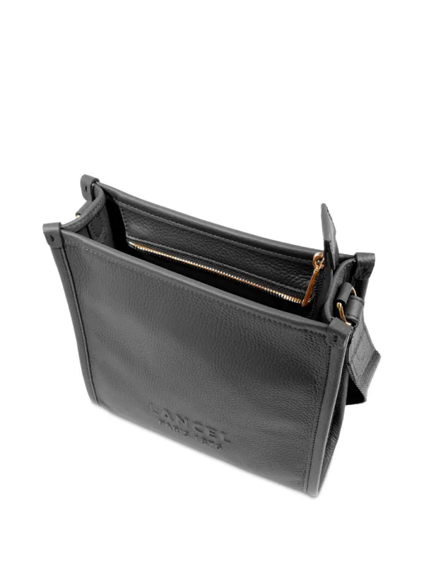 Lancel ロゴエンボス ショルダーバッグ | ブラック | FARFETCH JP