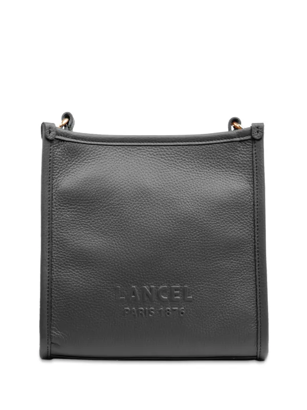 Lancel ロゴエンボス ショルダーバッグ | ブラック | FARFETCH JP