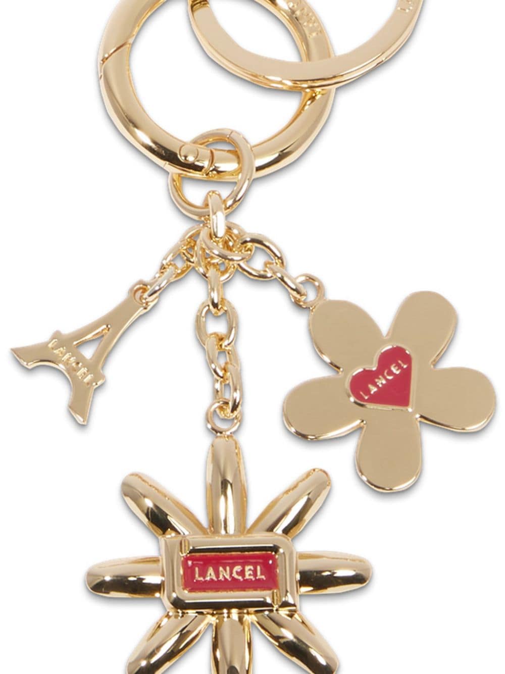 Lancel Sleutelhanger met gegraveerd logo - Goud