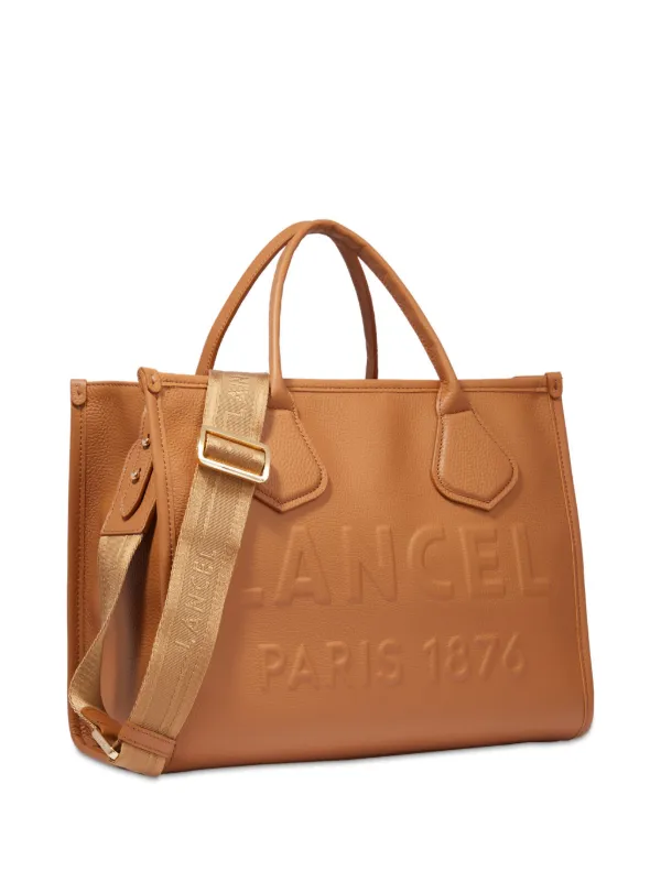 Lancel Medium Jour De Lancel Leather Tote Bag Brown FARFETCH AE