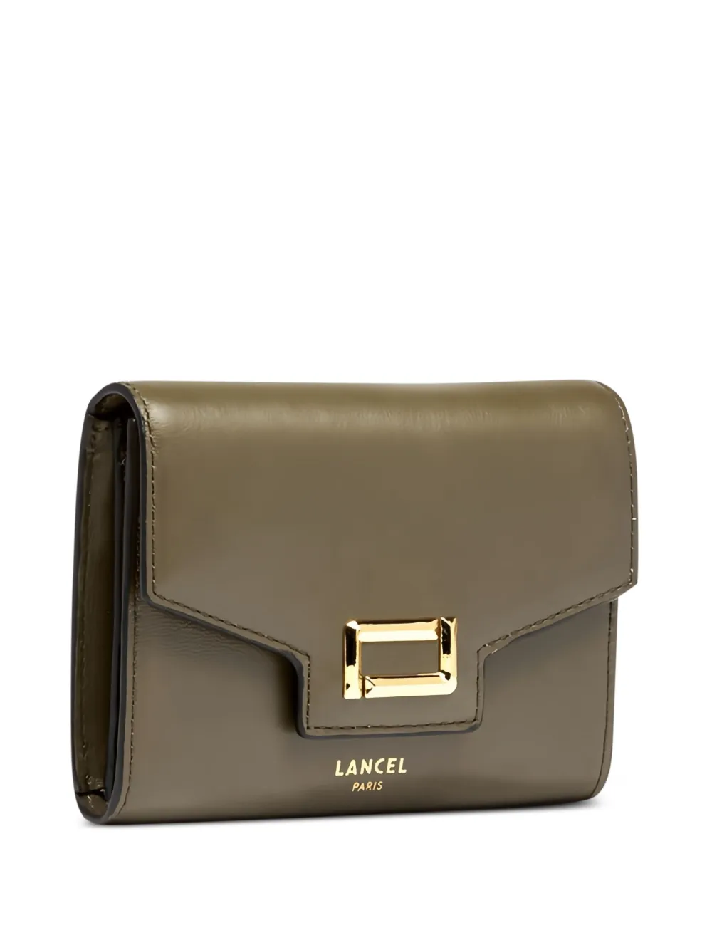 Lancel Angele leren portemonnee Groen