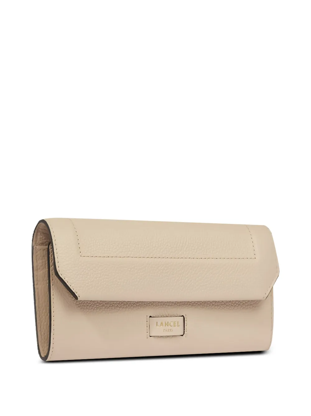 Lancel Ninon leren portemonnee met omslag Beige