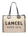 Lancel large logo-print tote bag - Neutrals