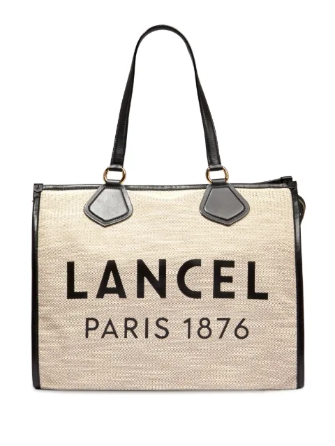 Lancel large logo-print tote bag