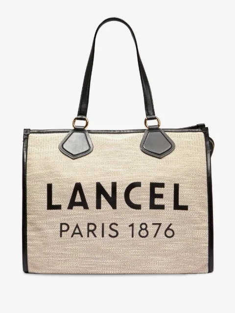 Lancel large logo-print tote bag