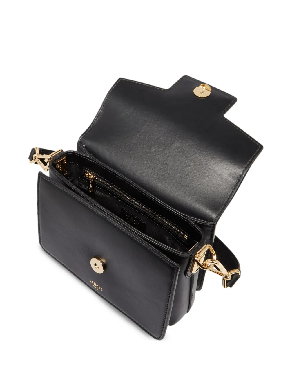 LANCEL SMALL ANGELE DE LANCEL LEATHER SHOULDER BAG
