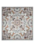Lancel Square 70 floral-motif silk scarf - Grey