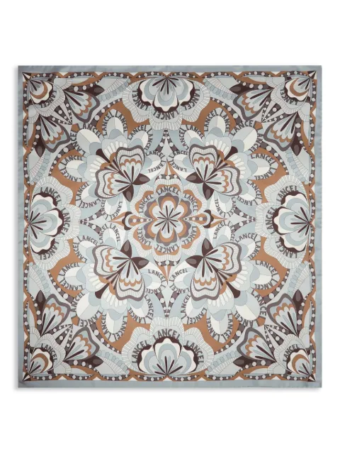Lancel Square 70 floral-motif silk scarf