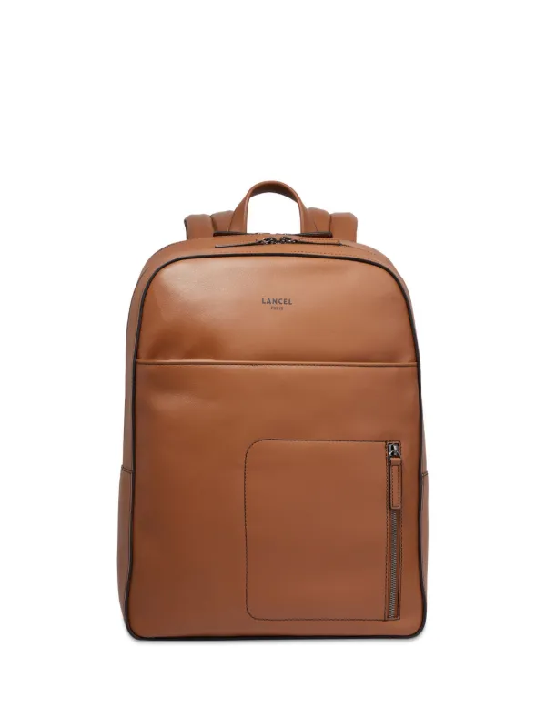 Lancel logo-print Leather Backpack Brown FARFETCH JO