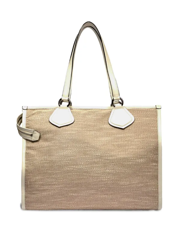 Lancel Large logo-print Tote Bag | Neutrals | FARFETCH
