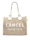 Lancel large logo-print tote bag - Neutrals