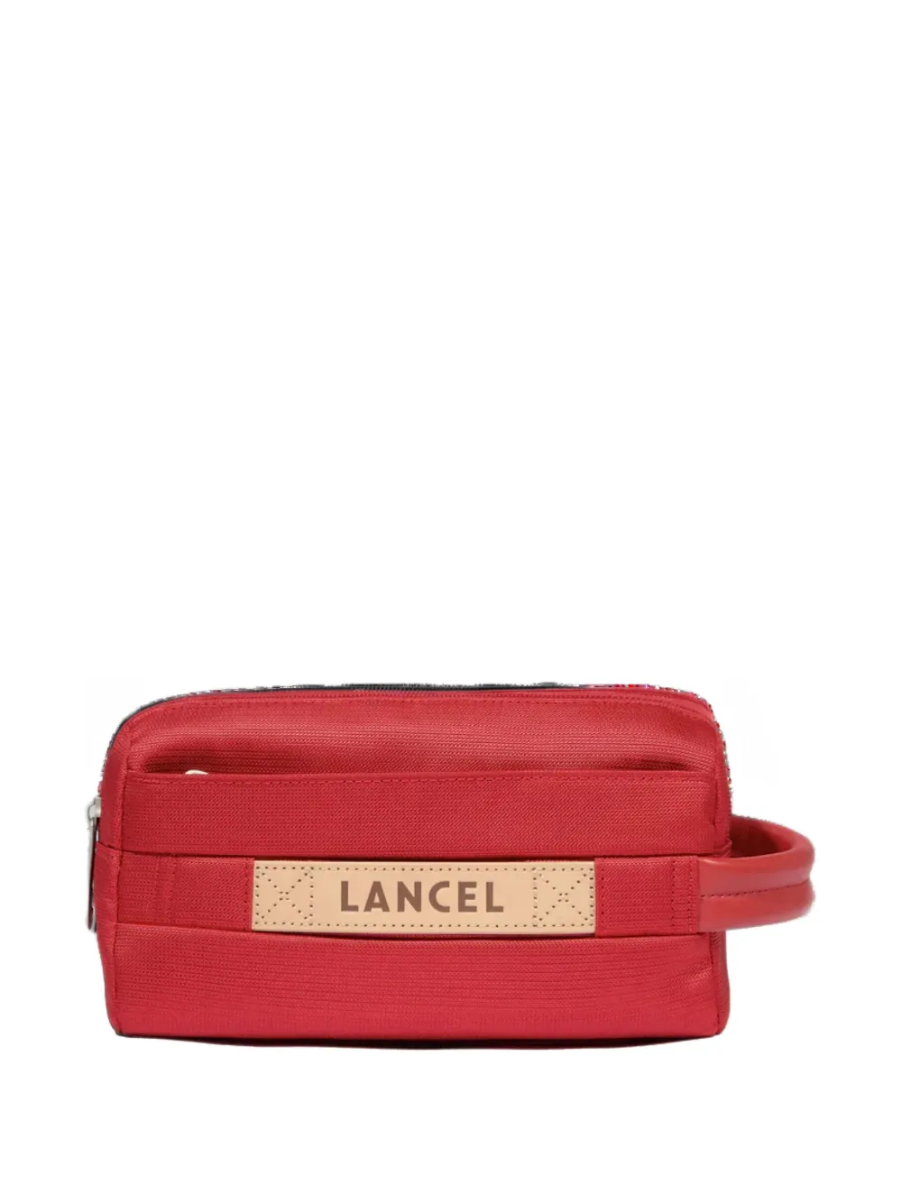 Lancel Zip-closure Toilet Pouch In Red