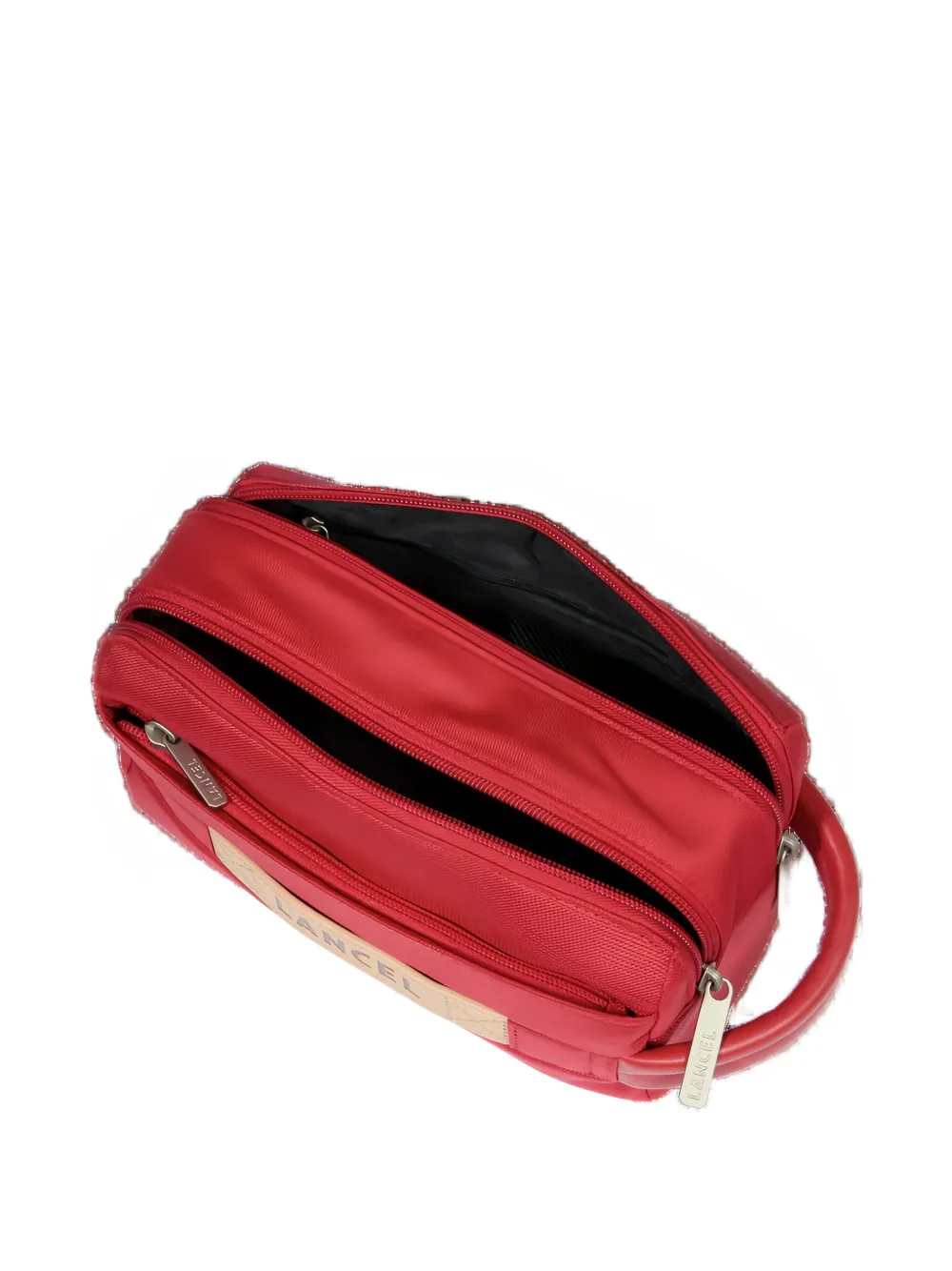 Lancel Zip-closure Toilet Pouch In Red