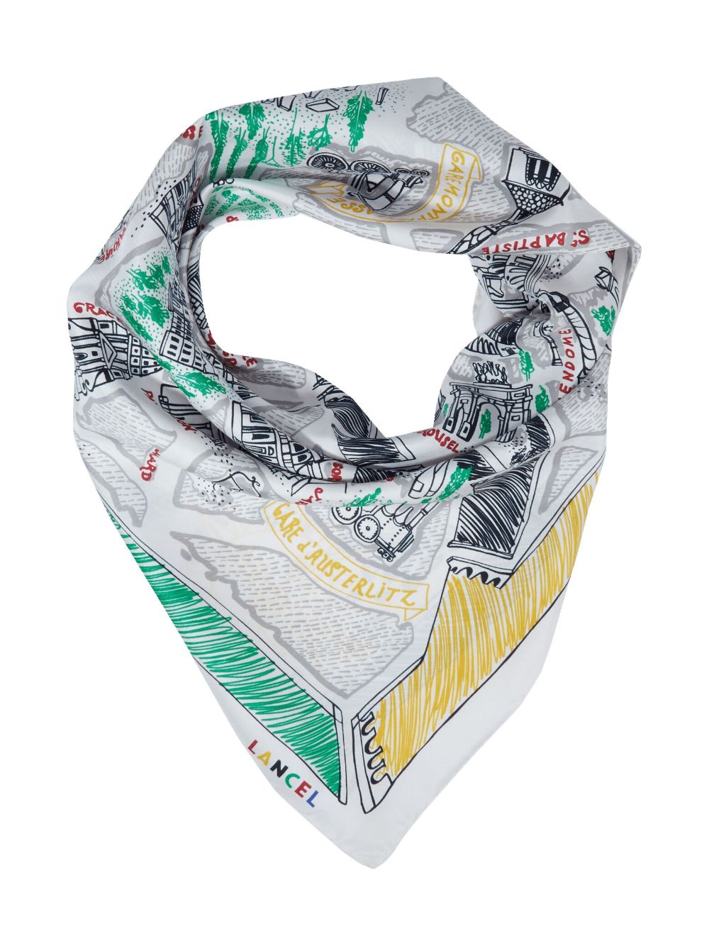 Shop Lancel Jo 24 Scarf In White