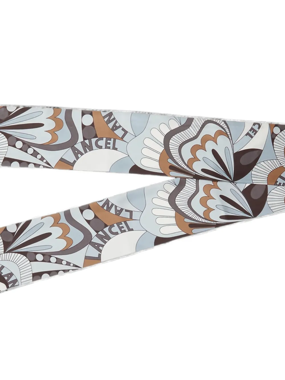 Lancel Bandeau met bloemenprint - Blauw