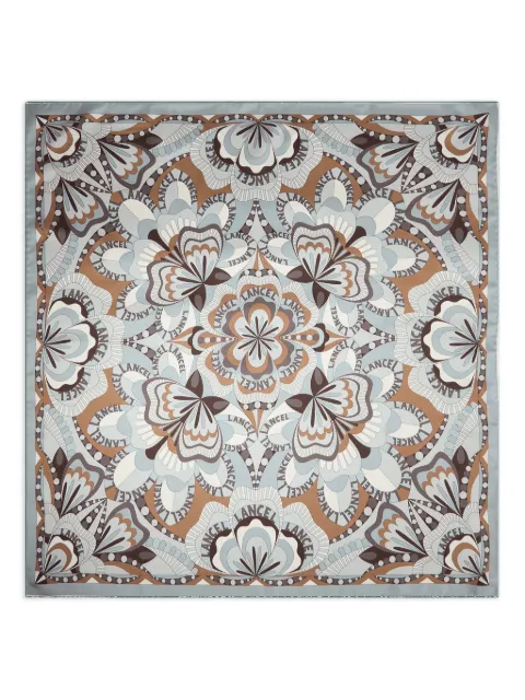 Lancel mascada de seda con estampado floral