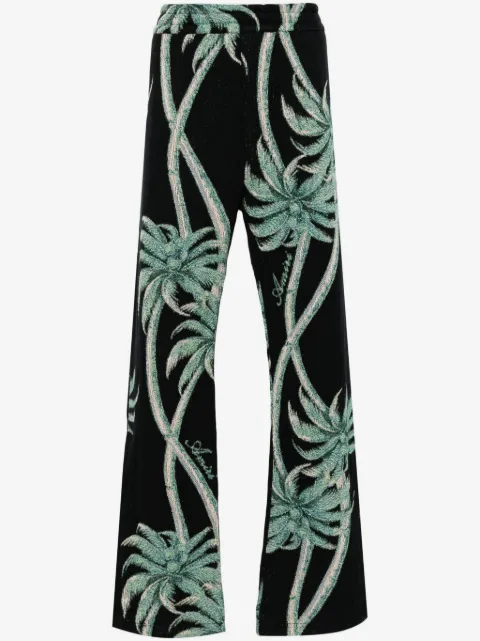 AMIRI palm tree-print knitted trousers