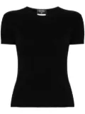 CHANEL Pre-Owned 1997 ribbed-knit cotton T-shirt - Black