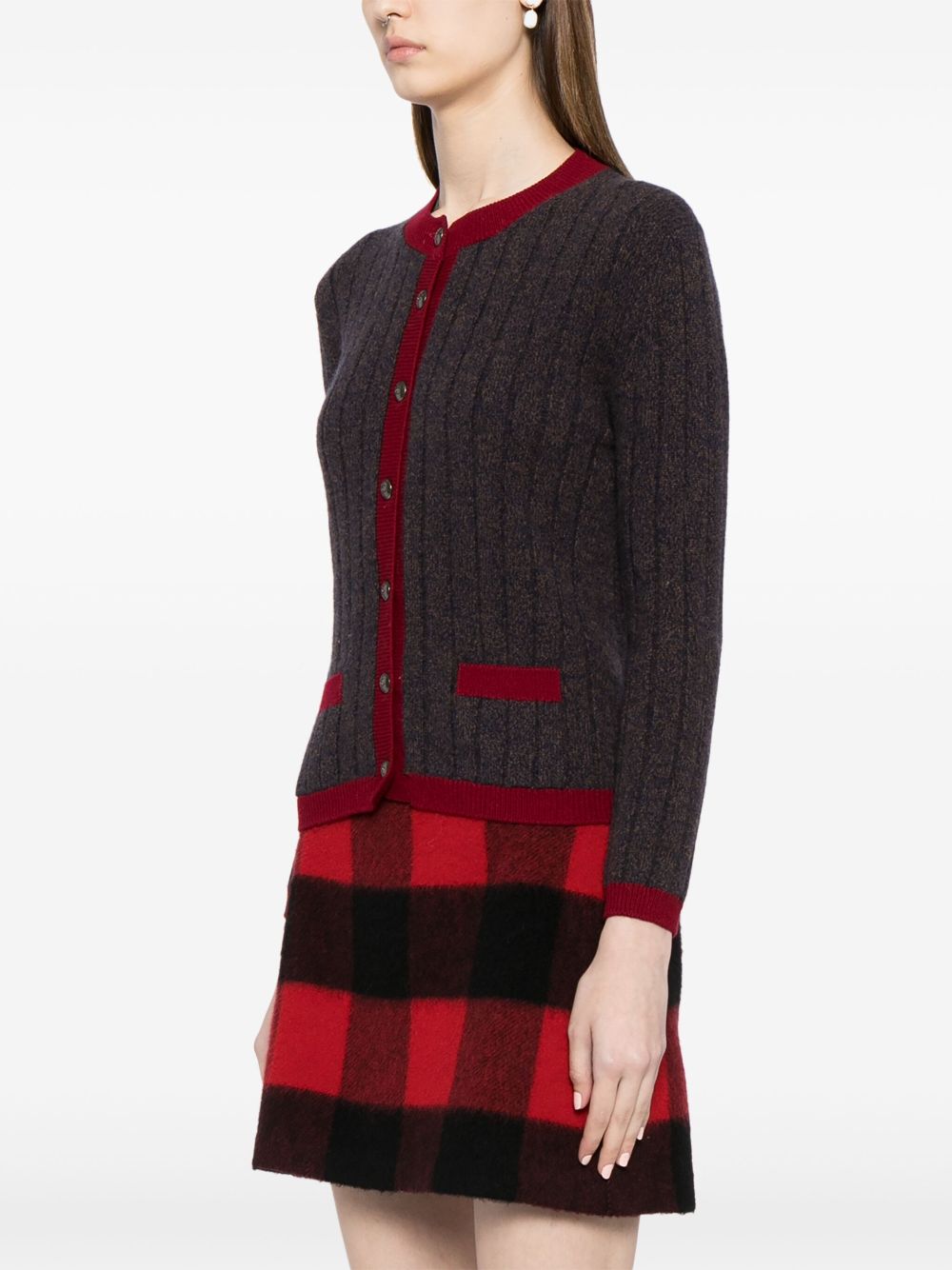 CHANEL 1997 two-tone cashmere cardigan Women