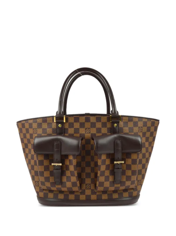 Louis Vuitton Pre-owned 2003 Manosque GM Tote Bag in Brown
