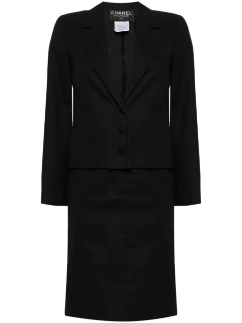 CHANEL Pre-Owned 1998 single-breasted skirt suit