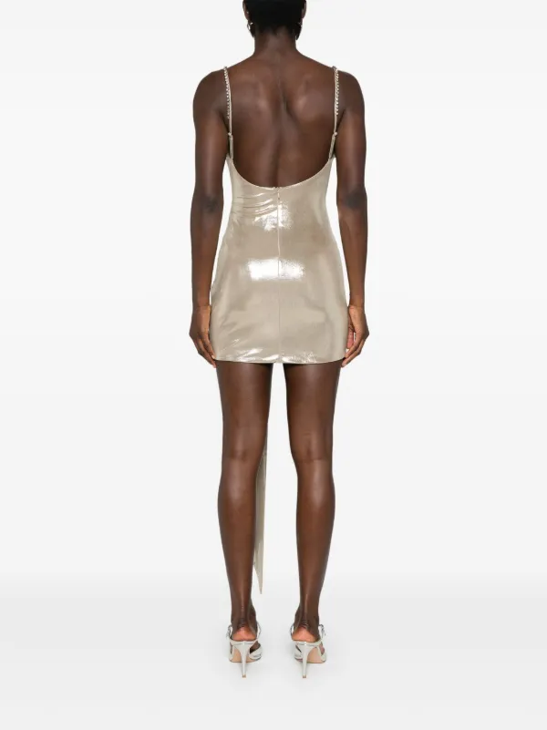 looking for a gold dress Dolce & Gabbana Lamé Ruched Dress main image 1