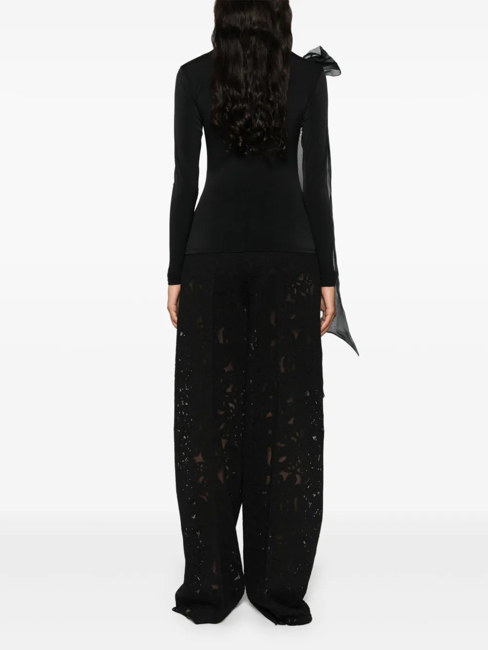 Atu Body Couture Shirt met strikdetail Zwart