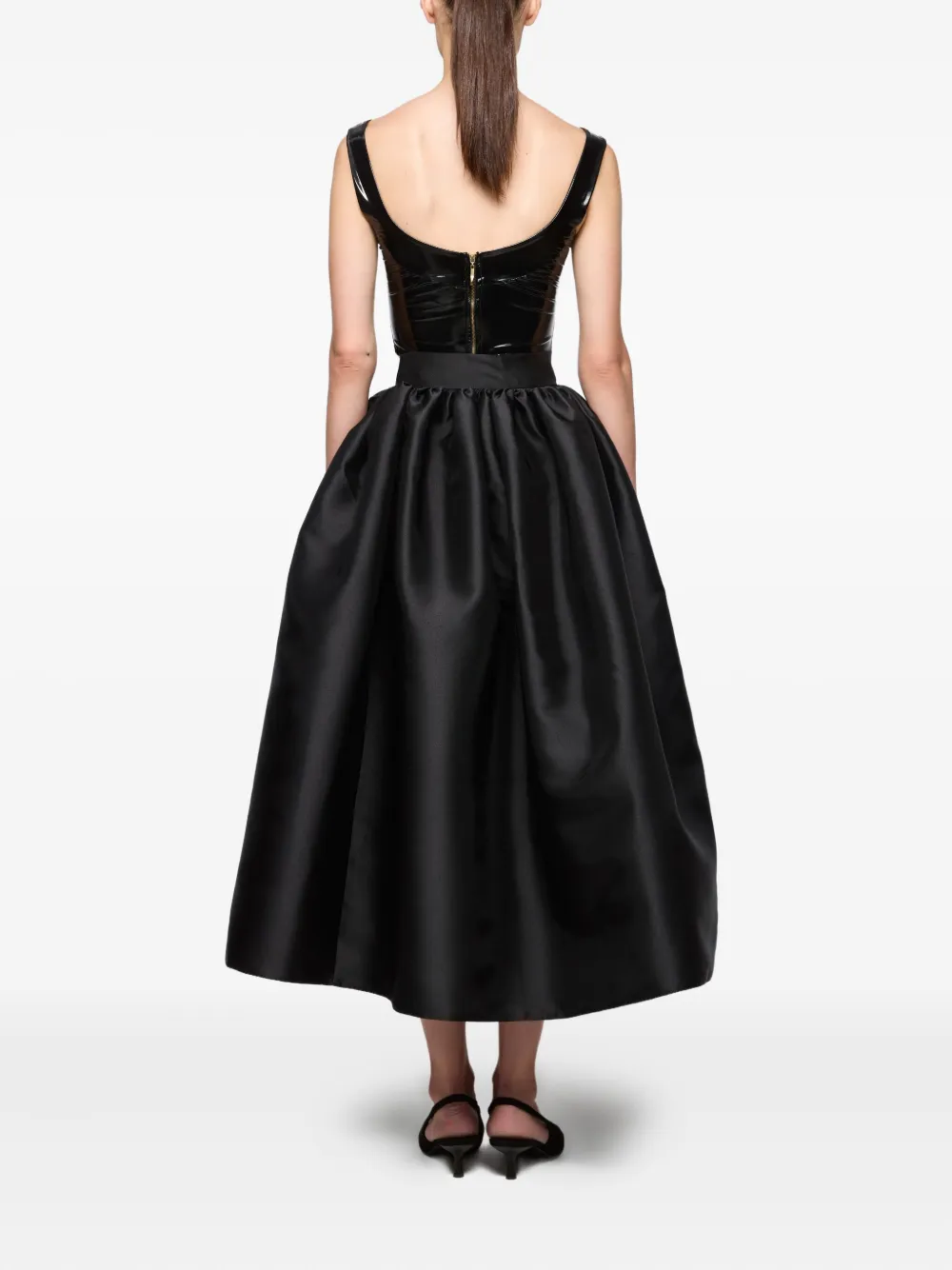  Atu Body Couture Full Midi Skirt - Black 