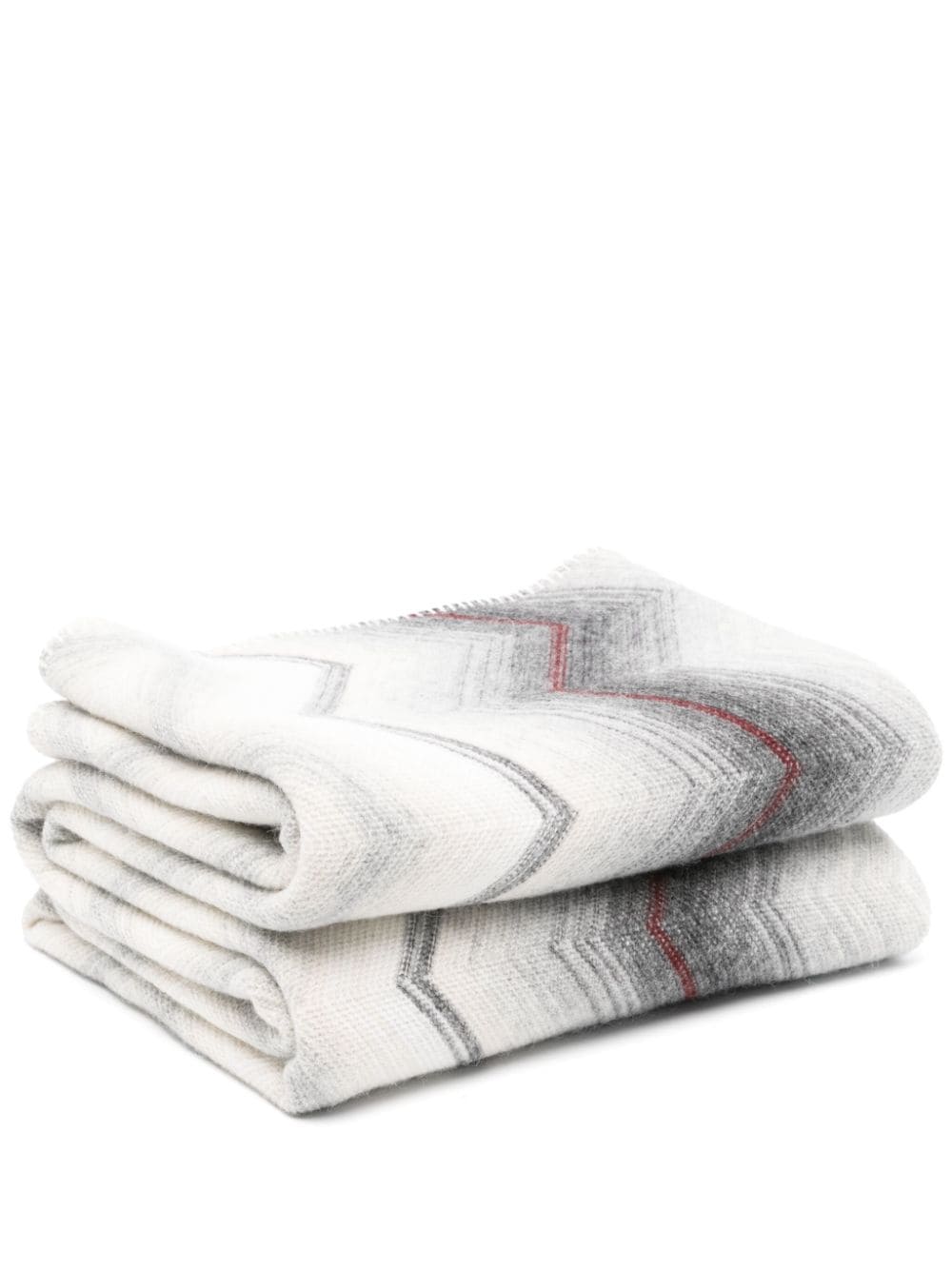 Missoni Zig-zag-print Soft Blanket (190cmx130cm) In White