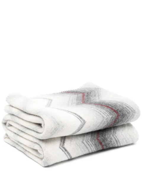 Missoni Home zig-zag-print soft blanket (190cmx130cm)