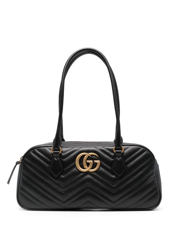 Gucci GGマーモント ハンドバッグ M | ブラック | FARFETCH JP