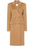 Sportmax double-breasted wool coat - Brown