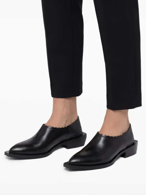 Moschino 40mm Cuban heel loafers