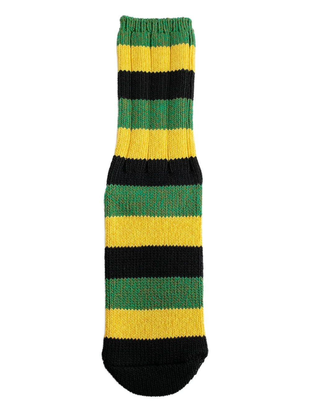 KAPITAL  56 Yarns Rasta Rainbowy Happy Heel socks | Black | Image 1