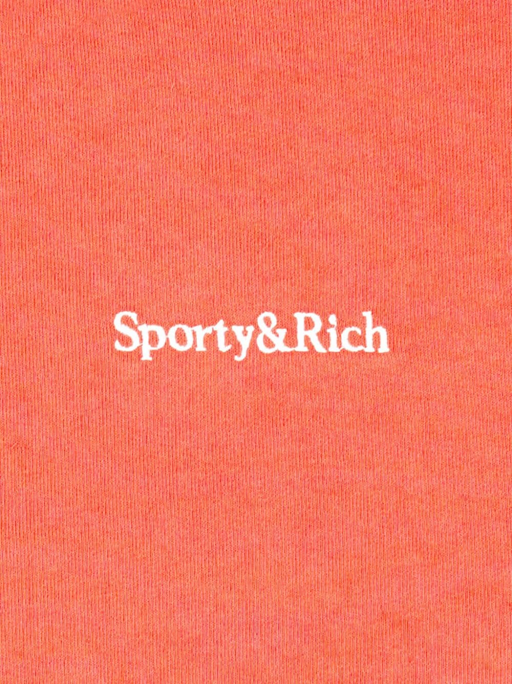 Shop Sporty And Rich Dip Dye Logo-embroidered Sweatshirt In Pink