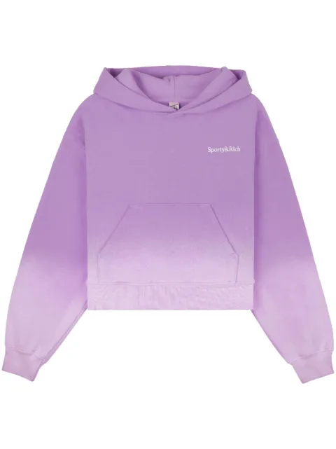 Sporty & Rich hoodie con logo bordado