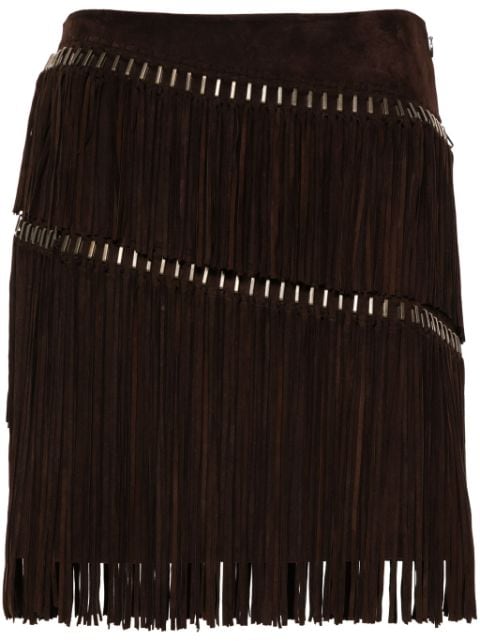 Ralph Lauren Collection Brielle fringed miniskirt