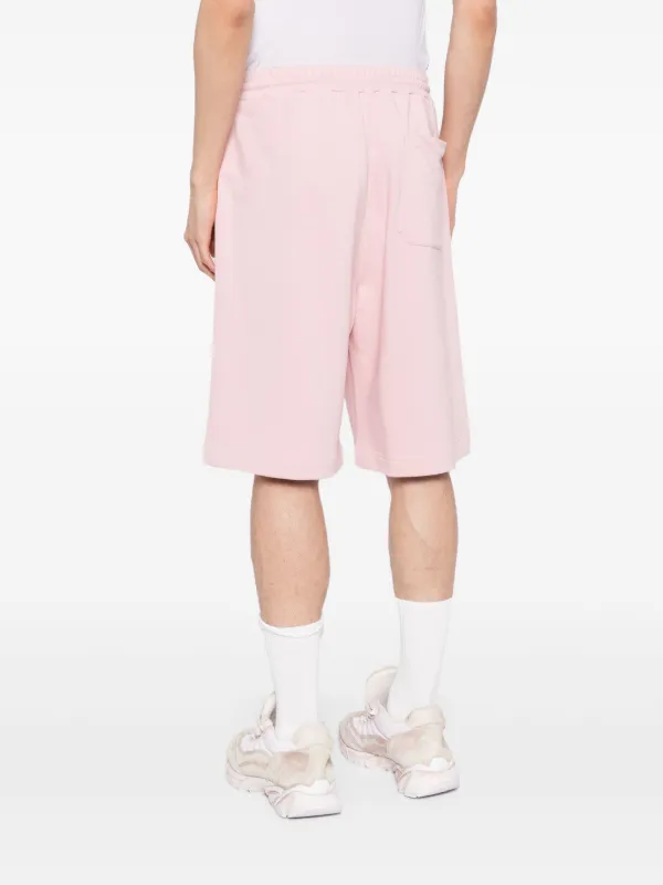 MSGM Printed Cotton Track Shorts | Pink | FARFETCH