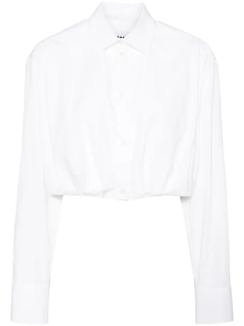 MSGM Besticktes Cropped-Hemd
