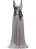 Saiid Kobeisy sequin-embellished gown - Silver
