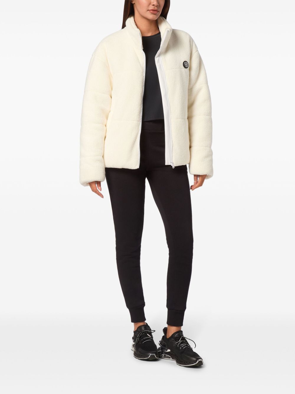 Plein Sport Sherpa puffer jacket - Beige